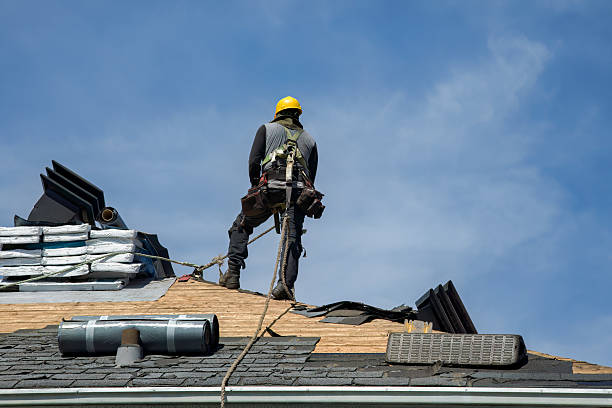 Professional Metal Roofing technician working in Somerville, MA